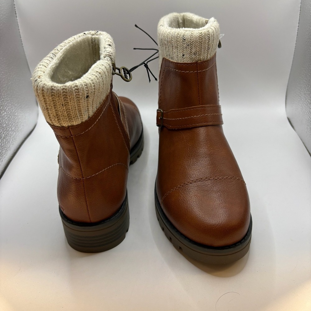 J Sport Violet Ankle Boots Womens 7.5 Brown‎ NEW